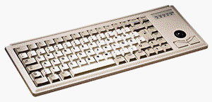 Picture of Cherry Small Footpring Keyboard with Embedded Trackball