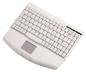 Picture of Super Mini Compact Keyboard with Embedded Touchpad and Numeric Keypad