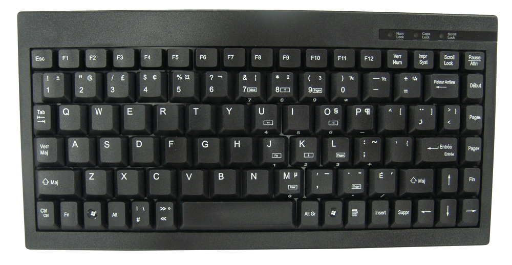Keyboard layout canada border